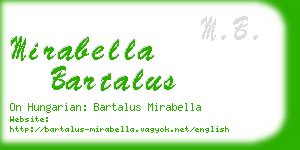 mirabella bartalus business card
